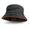Black Orange Coloured Trim Bucket Hats